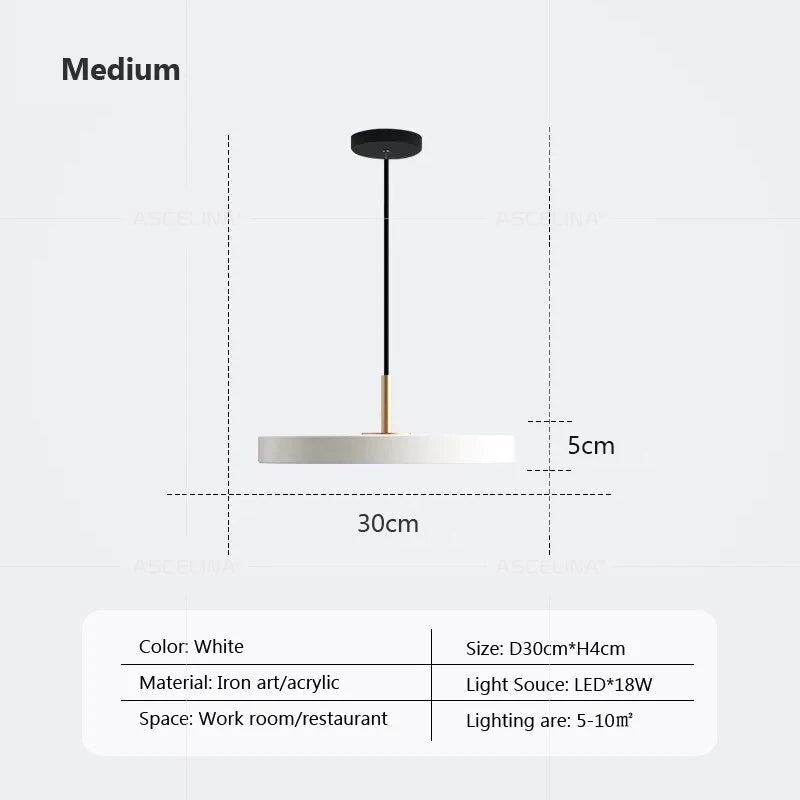 lampe suspension luminaire led moderne métal noir doré minimaliste salon chambre intérieur