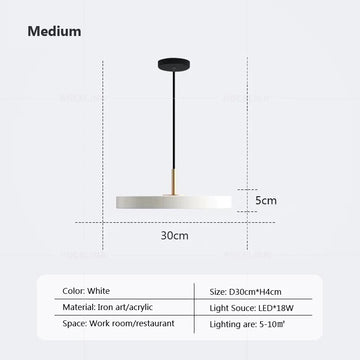 lampe suspension luminaire led moderne métal noir doré minimaliste salon chambre intérieur