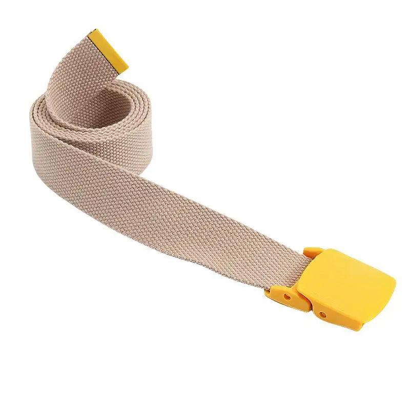 ceintures enfant toile rouge violet bleu clair jaune rose blanc beige