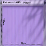 tapis yoga 200x90cm noir violet rose vert rayures antislip épais 10mm débutant moderne confortable