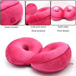 coussin donut rose moderne doux velours hanches bassin relaxation massage