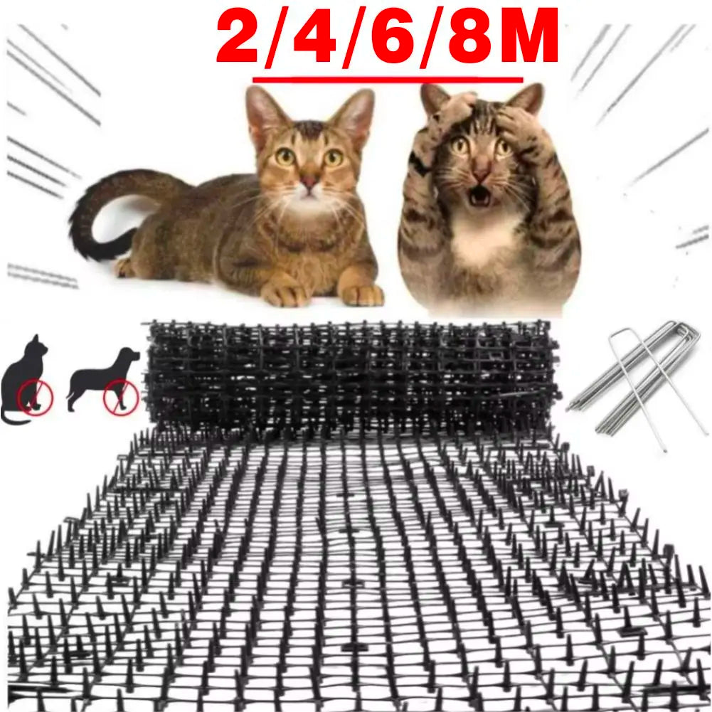 filet anti chat jardin protection plantes barrière plastique noir blanc répulsif animaux extérieur