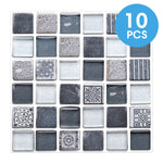 carreaux mosaïque adhésifs modernes 20x20cm imperméables antimoisissures résistants feu 10 feuilles
