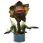 statue plante carnivore audrey ii halloween réplique plante vert rouge marron feuilles texturées pot