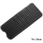 tapis douche gris bleu clair perforé anti dérapant drainage rapide moderne suction 70x38cm 53x53cm