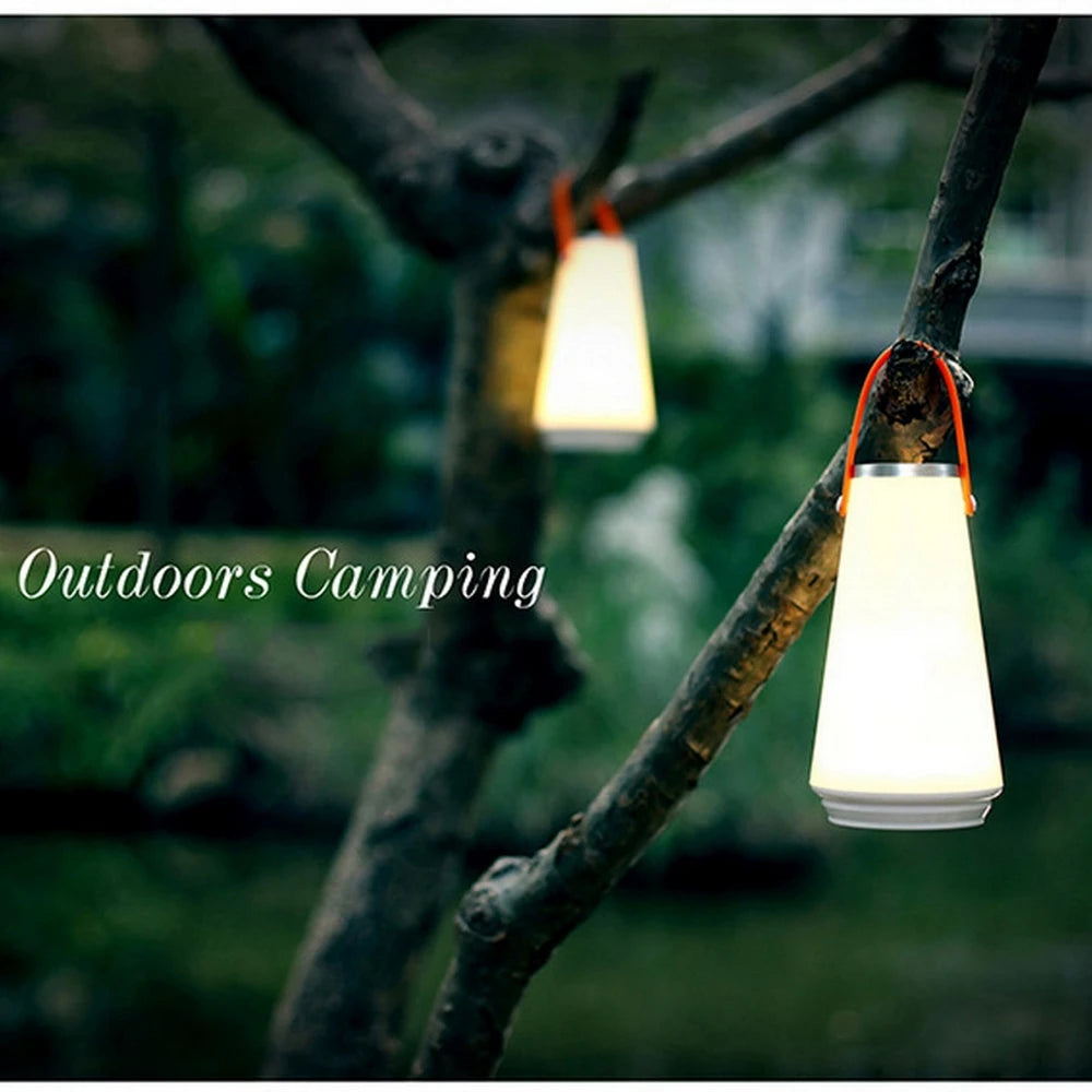 lampe camping rechargeable led blanc orange moderne étanche annuaire fixation usb