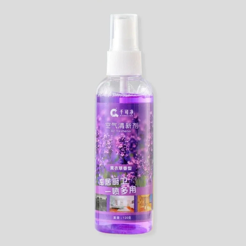 spray parfum fleurs imprimées bouteille transparente moderne orange jaune vert bleu violet lavender jasmine