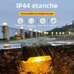 lumière solaire extérieure noire ip65 moderne pièces éclairage marche led minimaliste