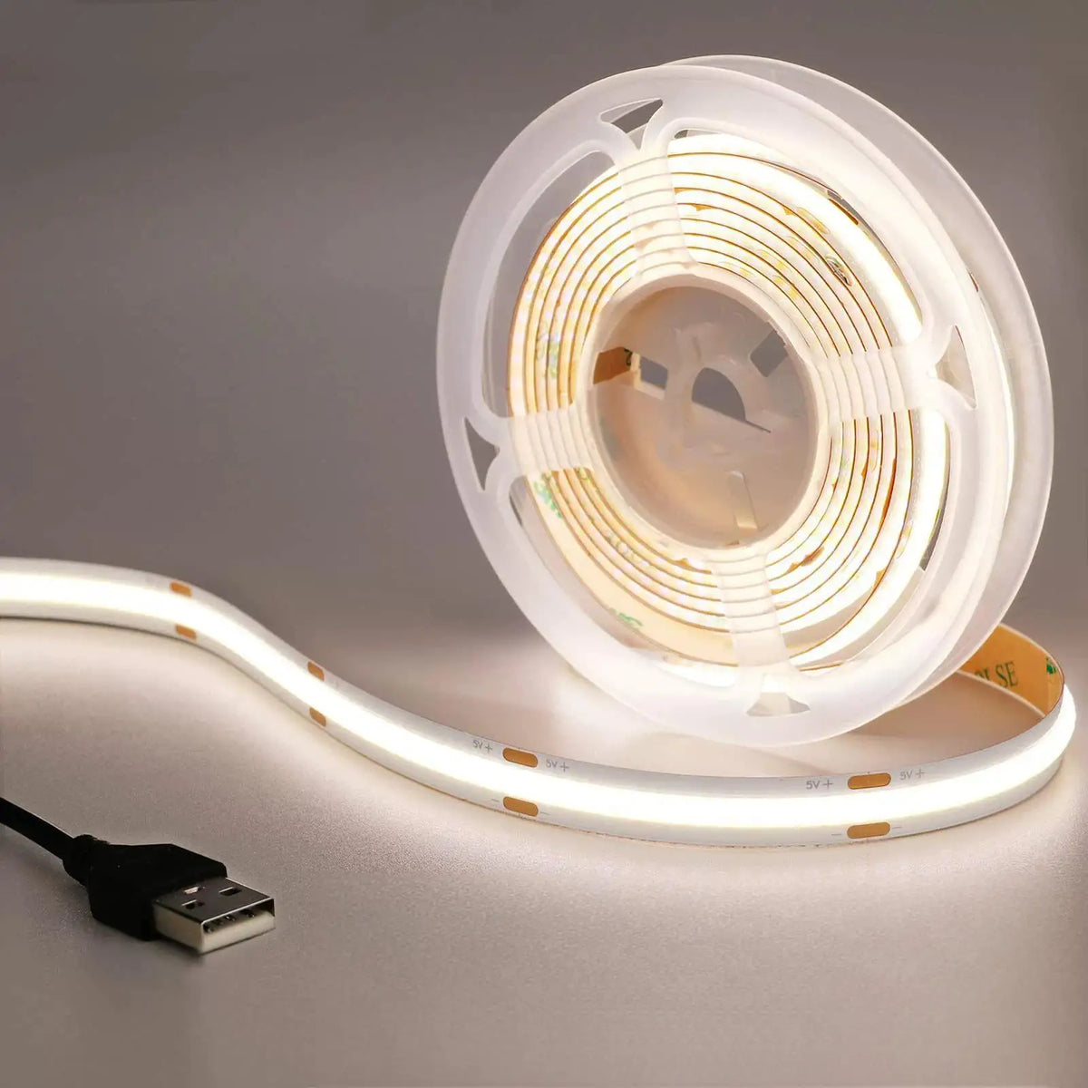 ruban led cob 320 leds 3000k 4000k 6000k adhésif usb alimentation moderne blanc neutre