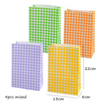 serviettes papier festives carreaux fruits pommes poires anniversaire mariage printemps orange rose