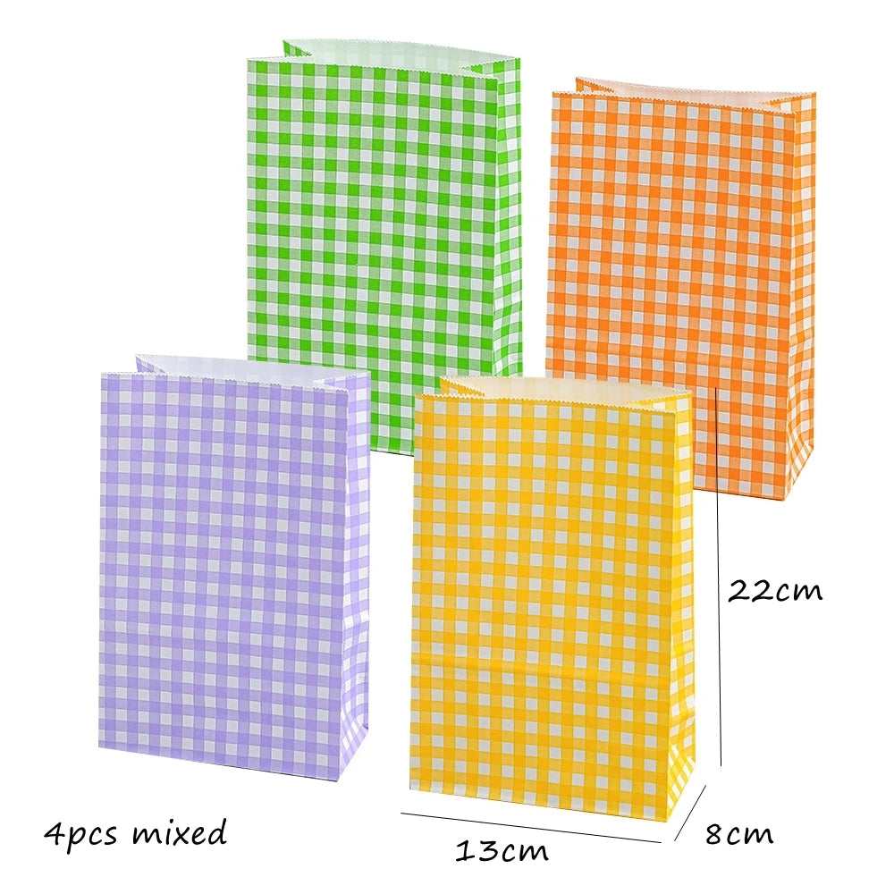 serviettes papier festives carreaux fruits pommes poires anniversaire mariage printemps orange rose