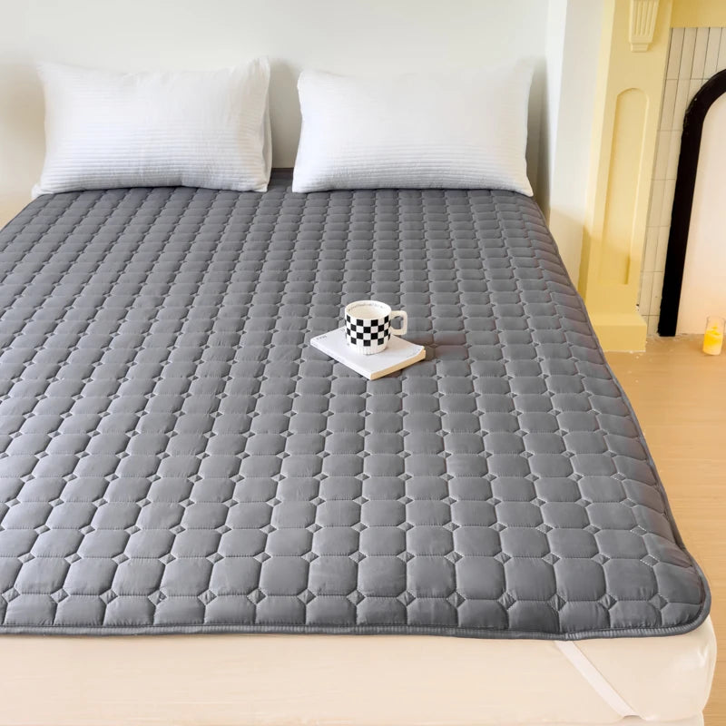 tapis lit imperméable coussin lit quilted gris moderne animaux 120x200 140x200 150x200 160x200 180x200