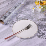 serviettes table pailletées or rose gold argent modernes 300x28cm festives dorées élégantes polyester