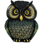 statue oiseau noir doré plumes détaillées artisanale résine moderne décoration entrée table