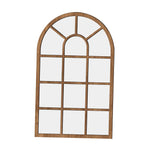 miroir arqué fenêtre bois blanc marron noir structure vieillie décoratif vintage chambre salon