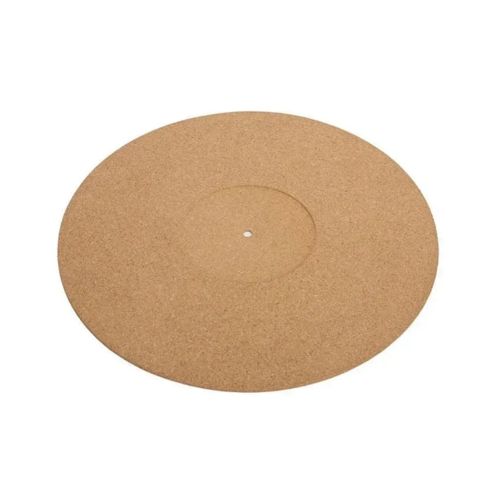 tapis anti vibration antidérapant vinyle texture naturelle moderne marron clair plateau tournant fixations invisibles