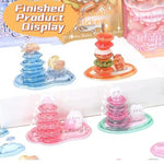 stickers 3d relief animaux mignons bleu rose vert orange adhésifs créatifs semi transparent enfants