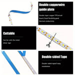 ruban led blanc chaud smd 2835 moderne adhésif cuttable rétroéclairage décoration enceinte usb