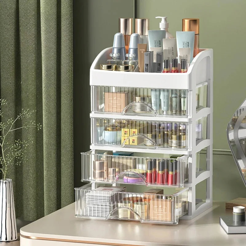 boîte rangement transparente moderne boîte cosmétique maquillage bijoux organisation multifonctionnelle