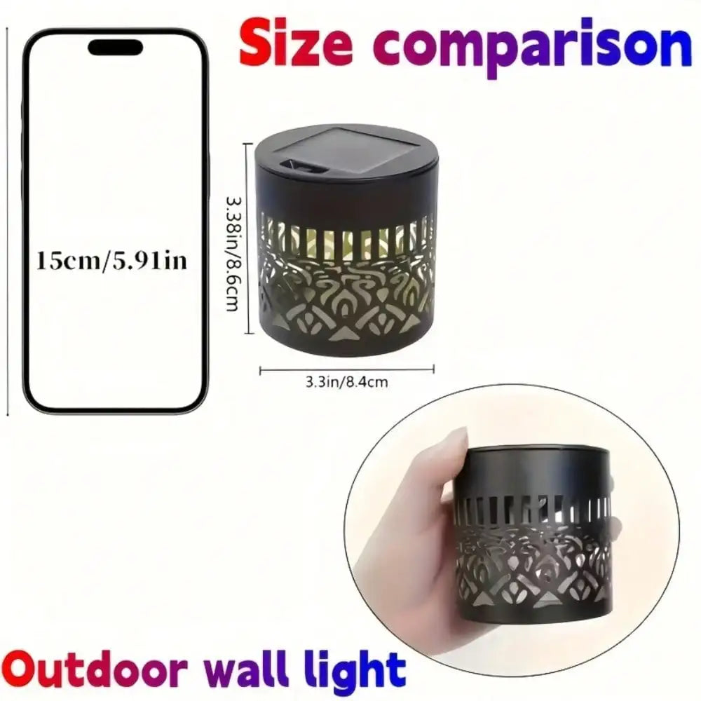 lampe solaire murale adhésive moderne mandala motifs floraux noir vert jaune orange ip65 cem