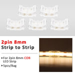 connecteurs ruban led cob smd transparent modernes adhésifs 5mm 8mm 10mm(rgb cct)