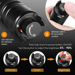 torche noire led rechargeable zoom vision nocturne 5w 940nm 850nm usb
