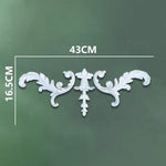 corniche d'angle ornements floraux blanc classique adhésif décoration muraleintage fixations plastique