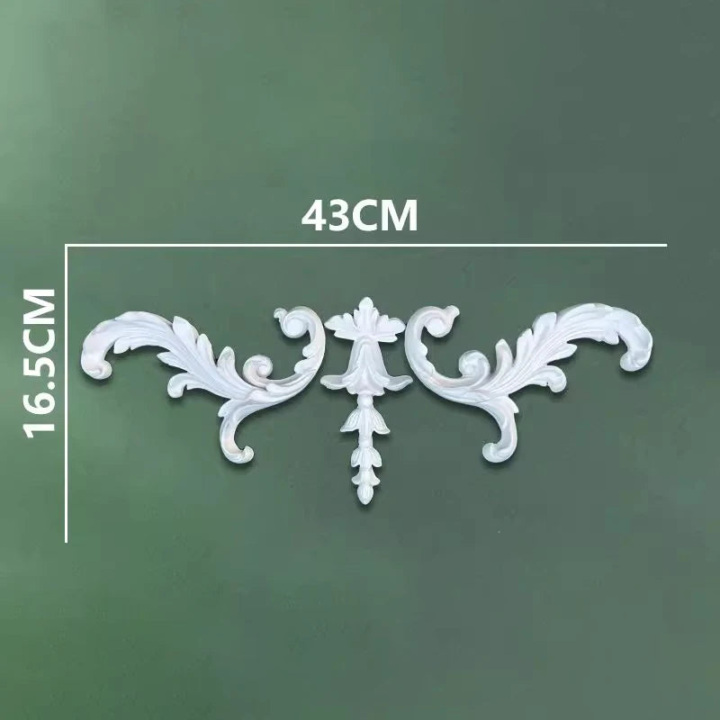 corniche d'angle ornements floraux blanc classique adhésif décoration muraleintage fixations plastique