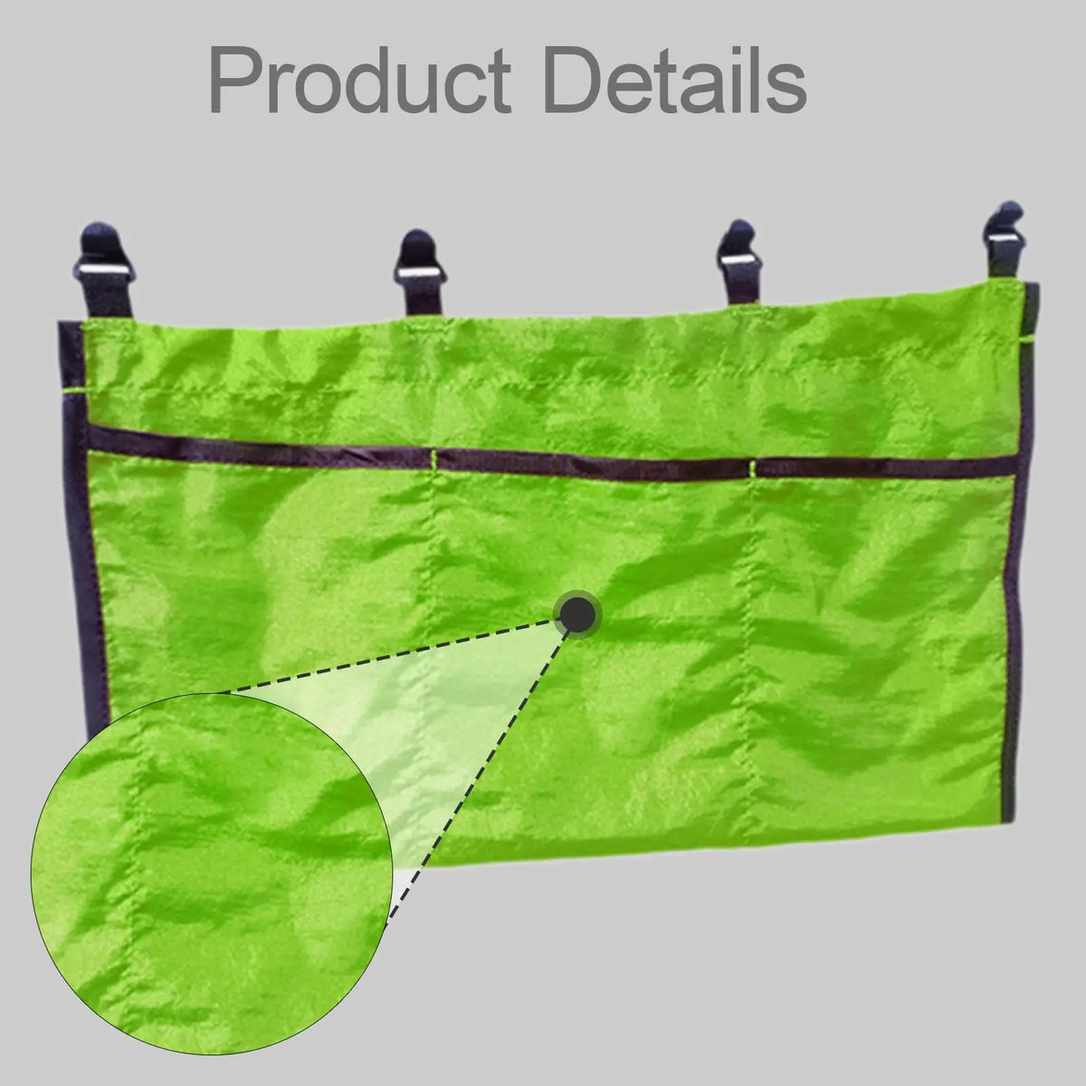 Sac hamac rouge vert bleu clips poches portable pratique moderne camping voyage