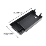 organisateur rangement boite accoudoir voiture bmw serie noir texturé compartiments fixations clipsintérieur lisse