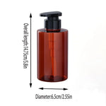 distributeur savon liquide bleu vert transparent contemporain 250ml 450ml 650ml pompe bouchon rechargeableextérieurvoyage