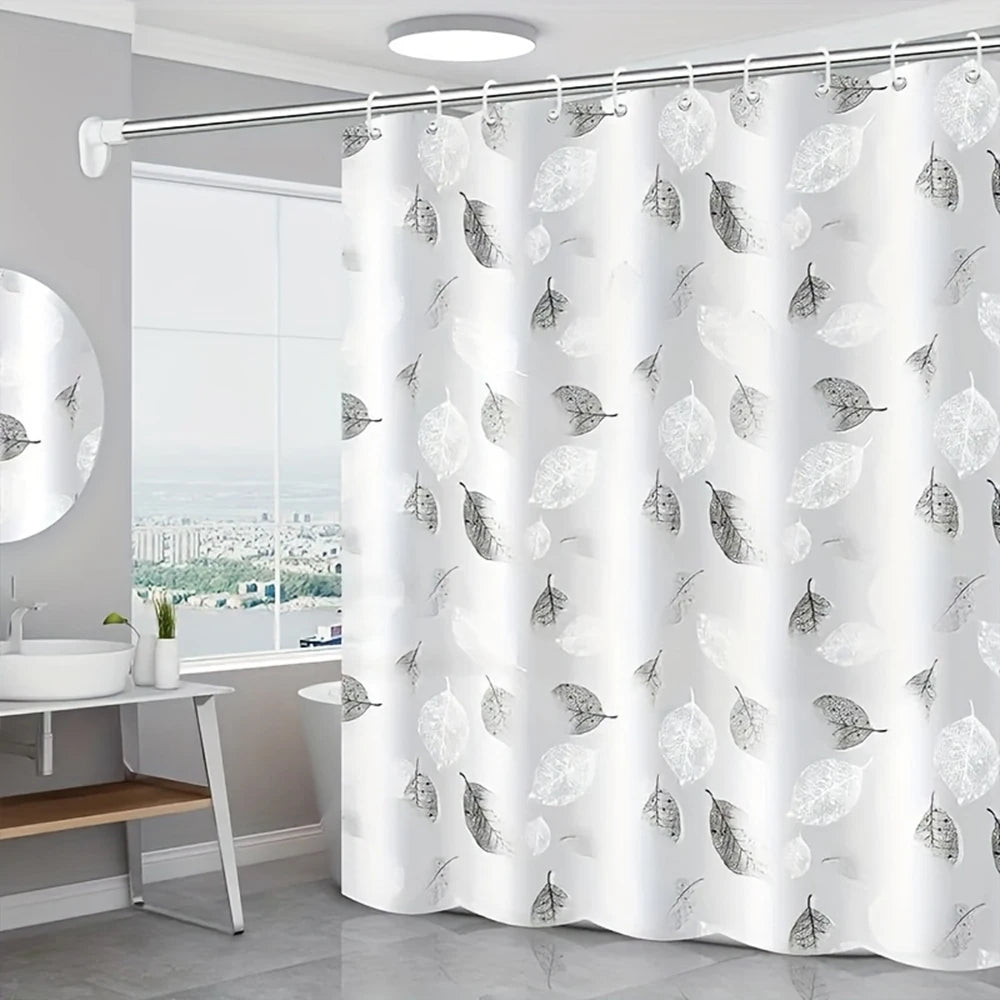 rideau douche transparent moderne aimants lestés blanc gris rose