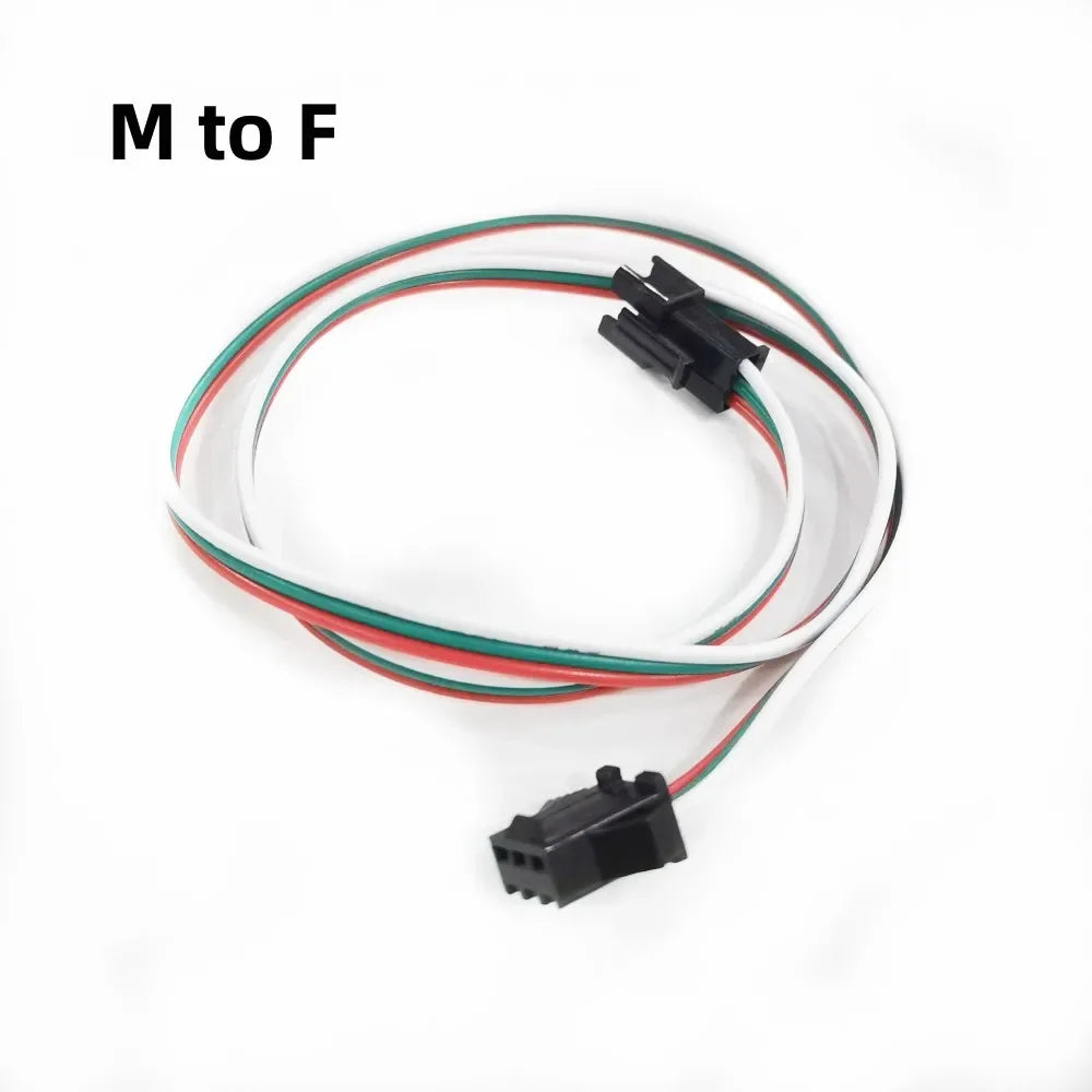connecteur ruban led rouge vert blanc noir jst sm 3p fil cuivre cable different