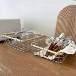 paniers rangement bambou métal blanc beige modernes rustiques