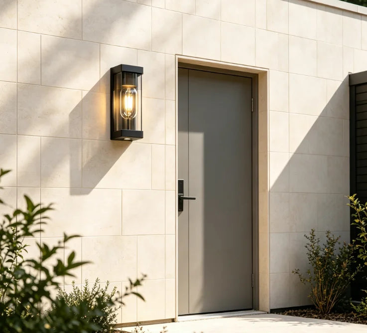 applique murale contemporaine noir led éclairage maison transparente fixations classique