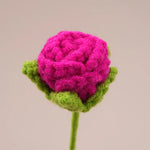 fleurs artificielles tricotées violet orange rose bleu blanc rouge jaune artisanale crochet decoration maisonintérieur