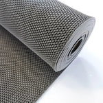 tapis sol moderne gris maille hexagonale respectueux environnement salle bain 0.9x1M PVC