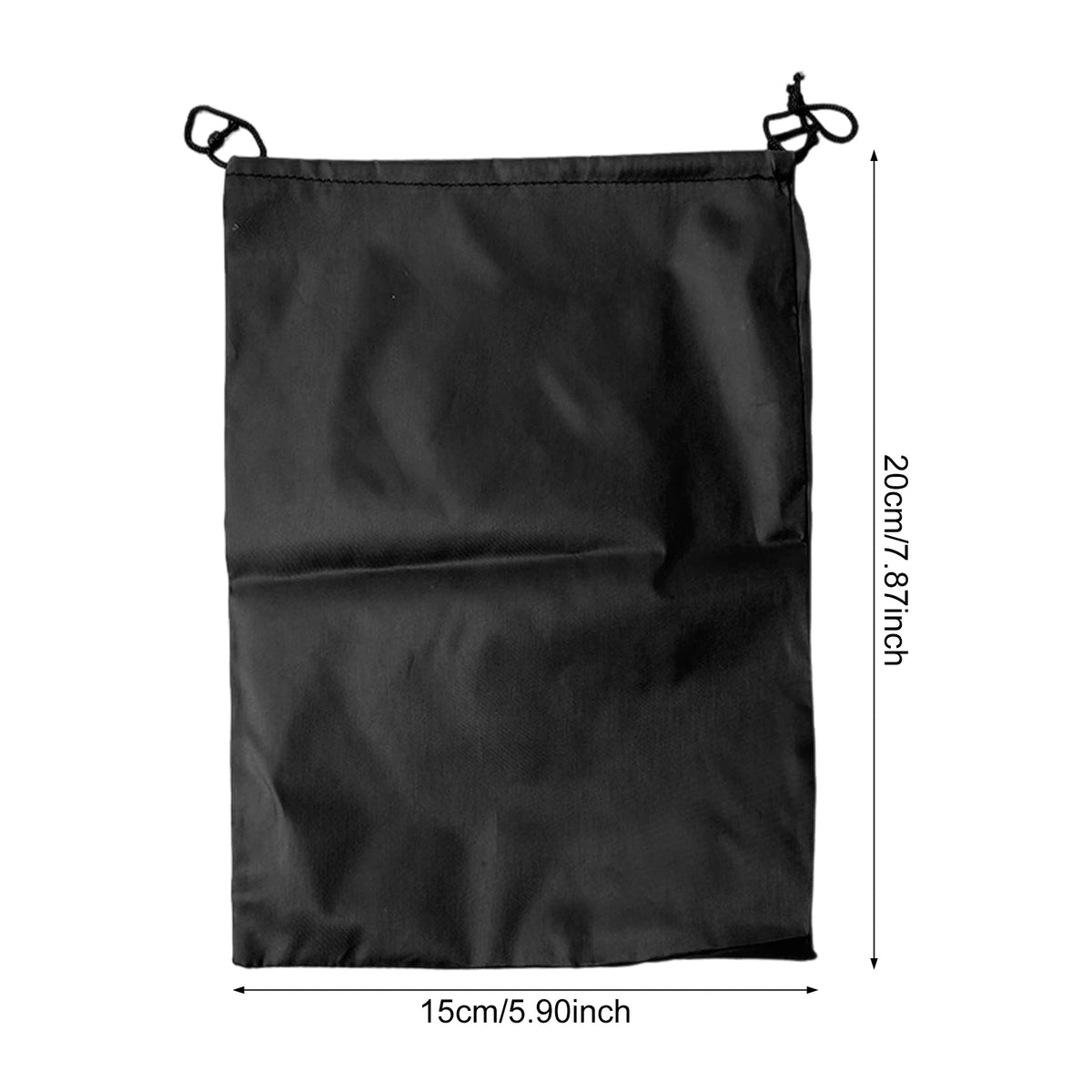 sac cordon noir polyestère tissu oxford pratique robuste multiusage serrer rangement organisation portable gọn/vnd