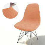 Housse chaise moderne rose clair rayures horizontales élasthanne polyester adjustable banquets mariage