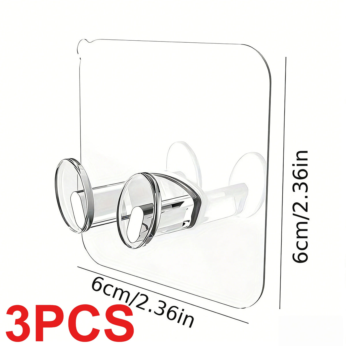 support mural transparent autoadhésif sans perçage câbles chargeurs 6cm 6cm moderne fonctionnel