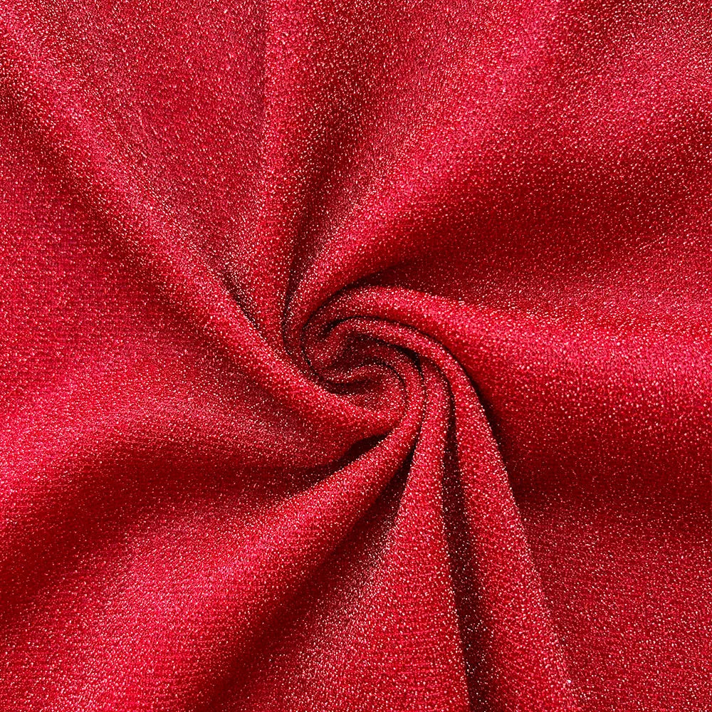 tissu polyester élastique pailleté bleu clair rose violet rouge opacité