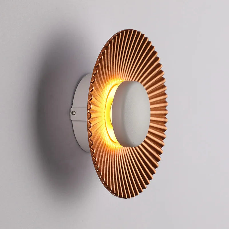 applique murale moderne or blanc led fixée mur chambre salon cuisine salle manger