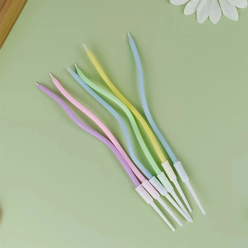 bougies gâteau or rose vert violet blanc lisses brillantes moderne festif anniversaire mariage fiançailles