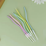 bougies gâteau or rose vert violet blanc lisses brillantes moderne festif anniversaire mariage fiançailles