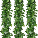 guirlande végétale artificielle feuilles vert naturel decoration extérieure mariage fête thanksgiving christmas party hanging