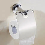 accessoires salle bain chrome moderne porte serviettes porte savon porte papier toilette fixations murales