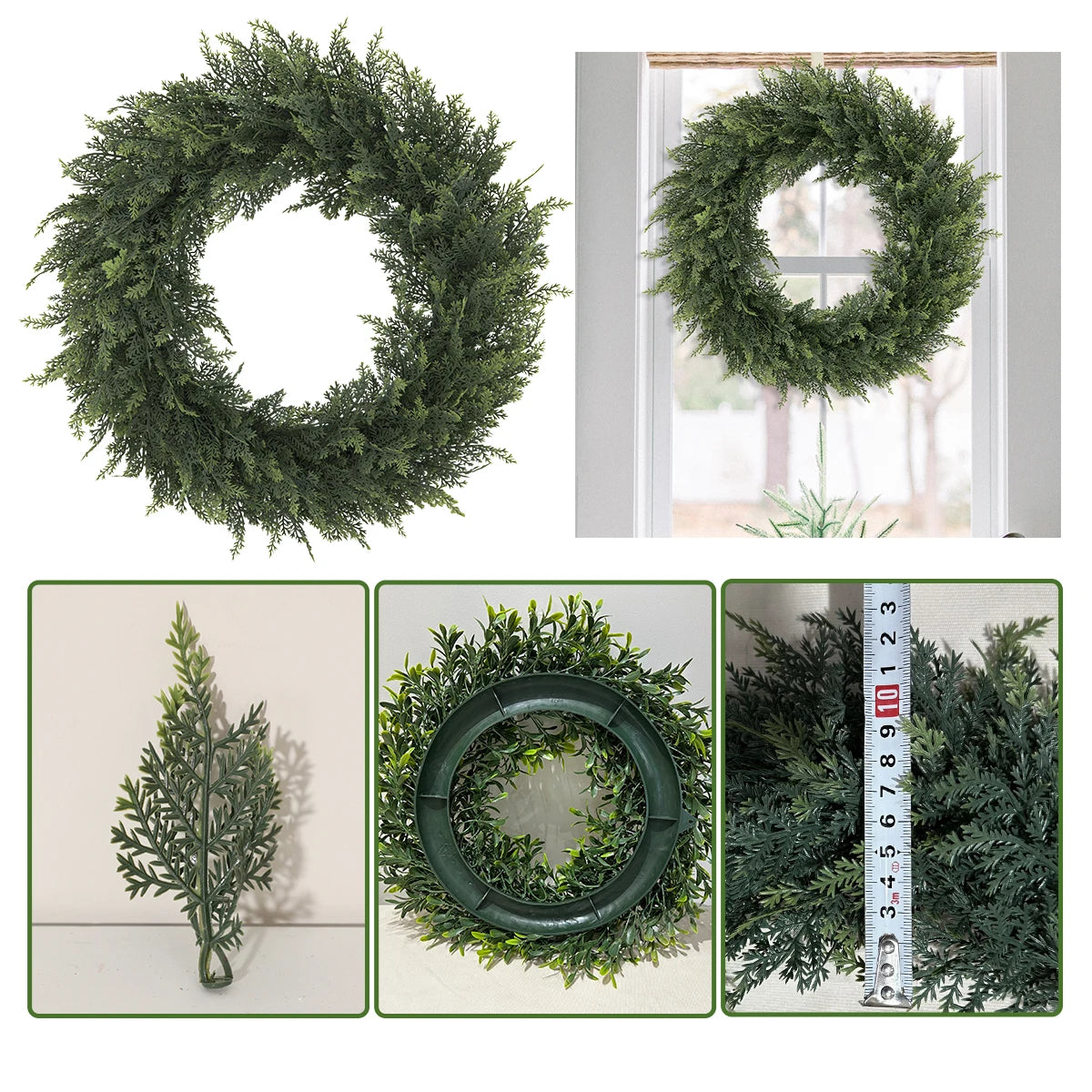 Couronne décorative posée sur une table