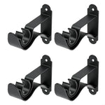 supports rideau fer noir blanc modernes tringle 22 28mm