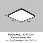plafonnier led carré blanc ultra fin moderne luminaire salon chambre salle manger