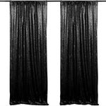 rideau paillettes or argent élégant festif polyester panneaux 8ft transparent événement